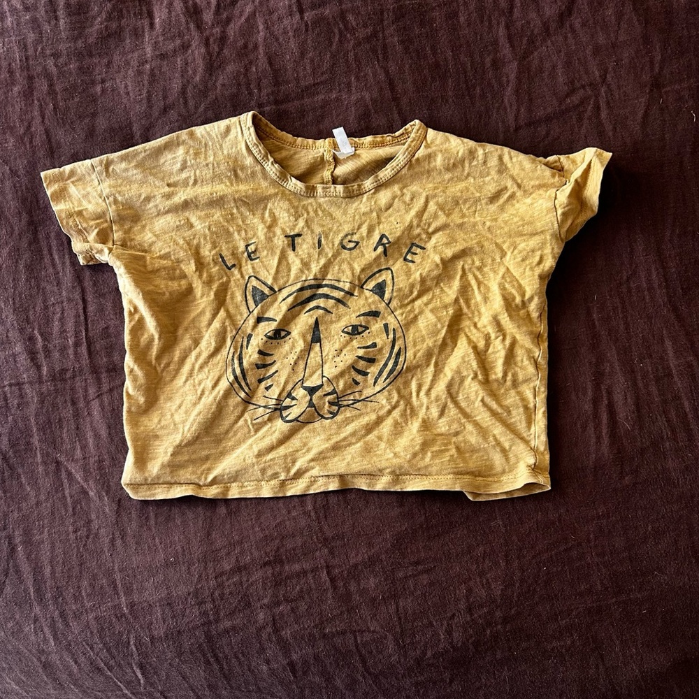 Rylee & Cru Le Tigre Kids Yellow Graphic T-Shirt